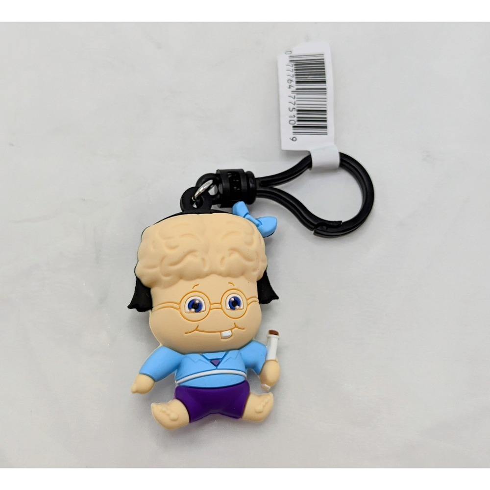 Monogram Garbage Pail Kids Brainy Janie Foam Figural Bag Clip